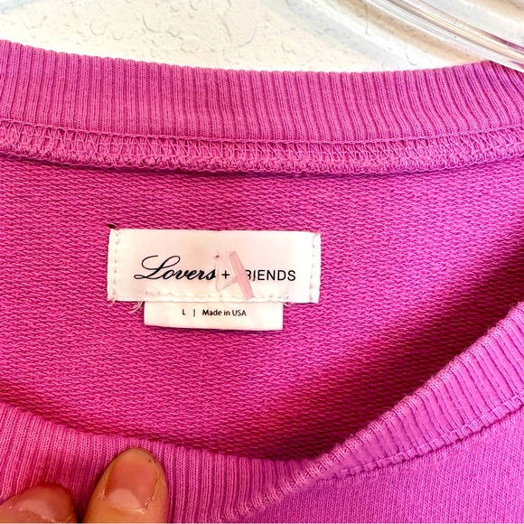 Lovers + Friends Revolve Lovers Bowery Oversized Sweatshirt Tie Dye Large - Picture 6 of 11